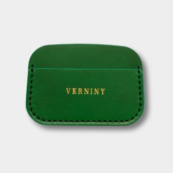 pánsky minimalistický cardholder v zelenej farbe