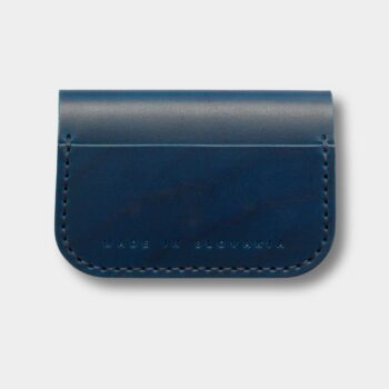 Luxusné puzdro na karty Blue 003 – zadná strana s nápisom Made in Slovakia