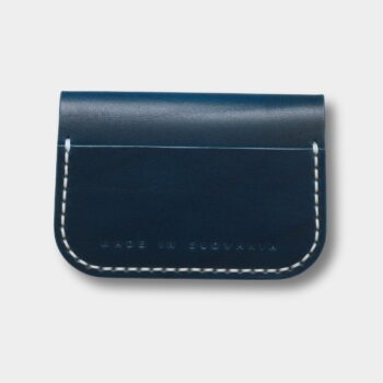 Kožená peňaženka Blue 003 – zadná strana s nápisom Made in Slovakia