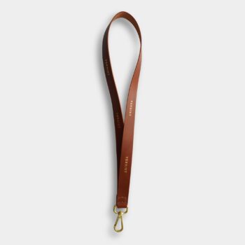 Kožený prívesok na kľúče Brown 003 z pravej talianskej kože Buttero